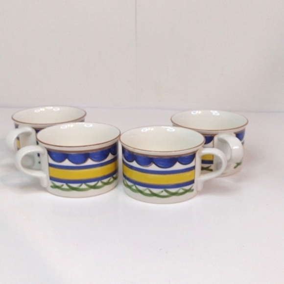 MIKASA in taglio CAA81 ALGARVE  set of 4 té/ coffee cups - Picture 9 of 9